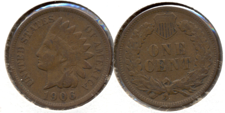 1906 Indian Head Cent Fine-12 s