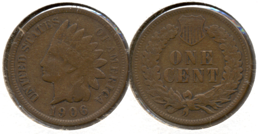 1906 Indian Head Cent Fine-12 t