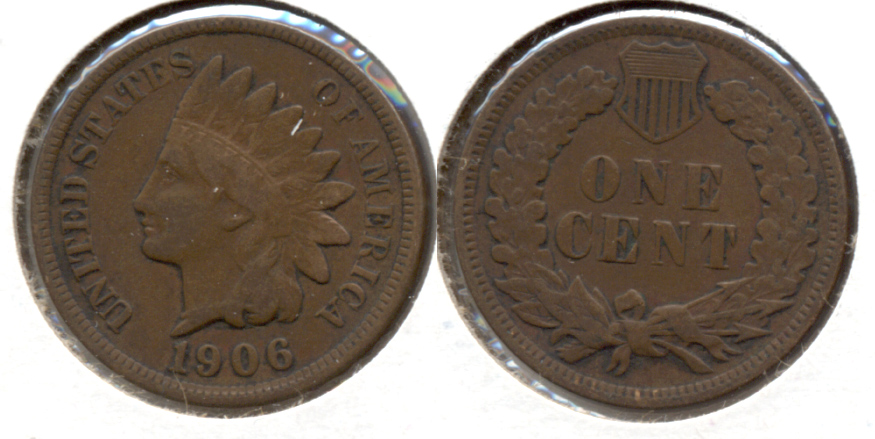1906 Indian Head Cent Fine-12 x