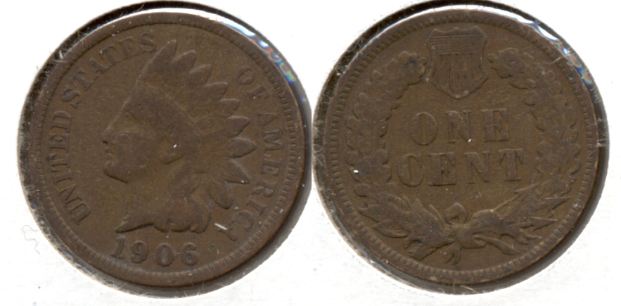 1906 Indian Head Cent Good-4 b