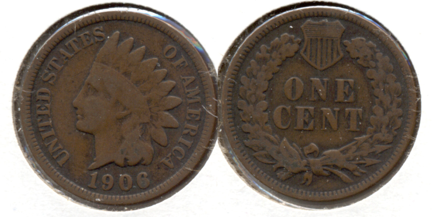 1906 Indian Head Cent Good-4 c