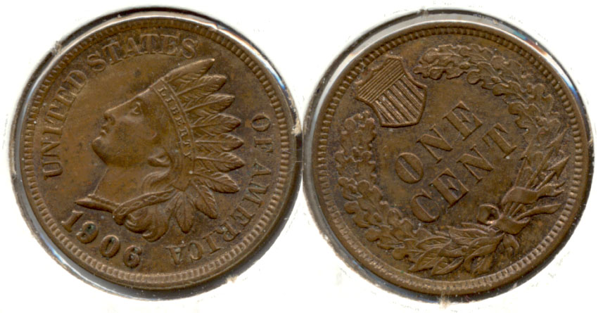 1906 Indian Head Cent MS-63 Brown a