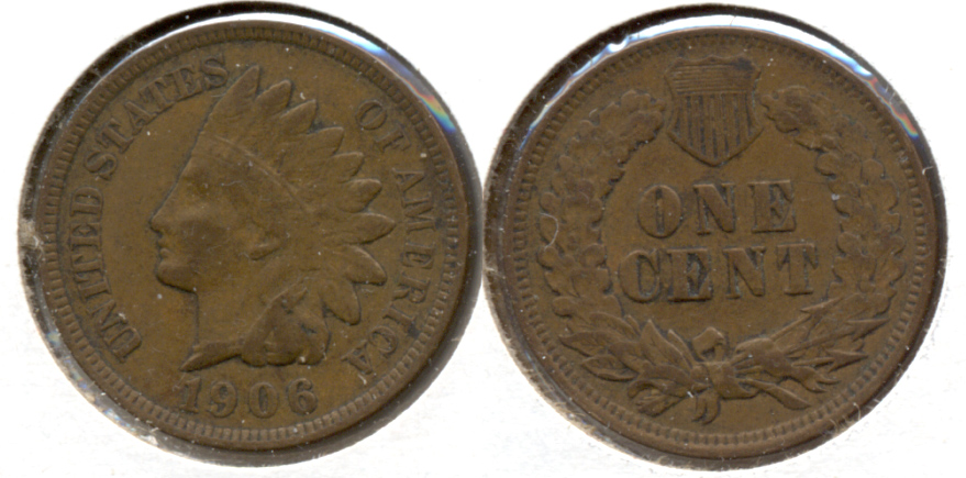 1906 Indian Head Cent VF-20 a