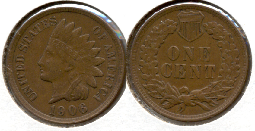 1906 Indian Head Cent VF-20 ab