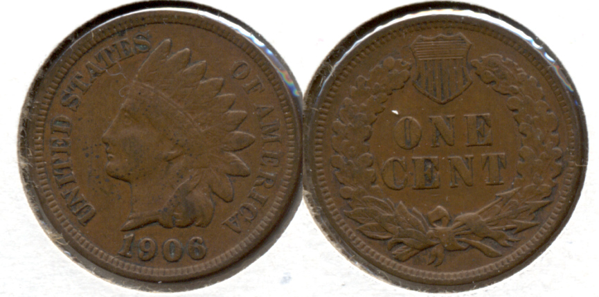 1906 Indian Head Cent VF-20 af