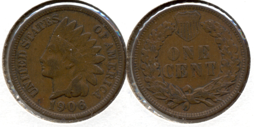 1906 Indian Head Cent VF-20 ah