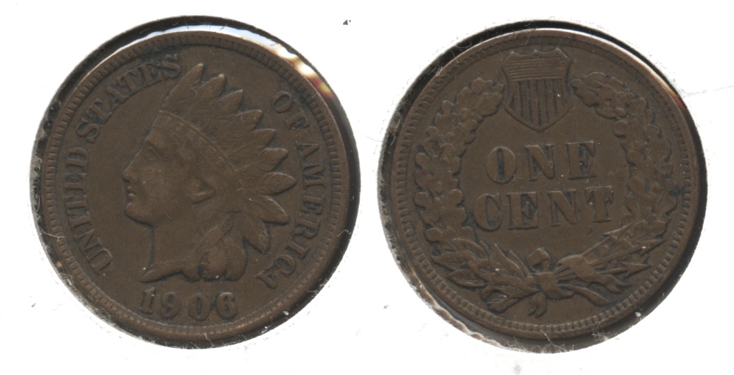 1906 Indian Head Cent VF-20 #bk