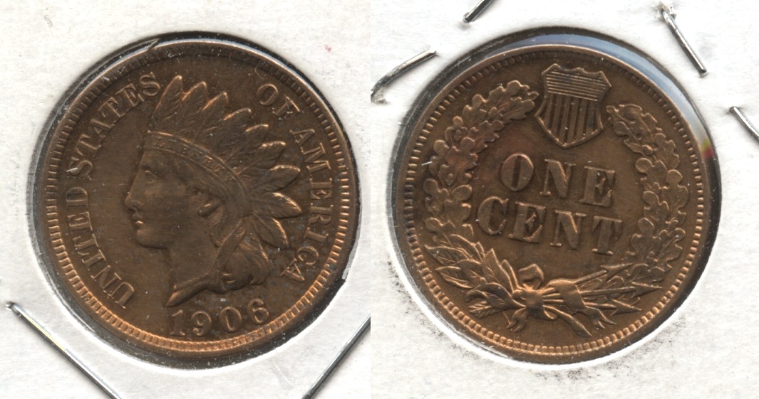 1906 Indian Head Cent VF-20 #bs Cleaned