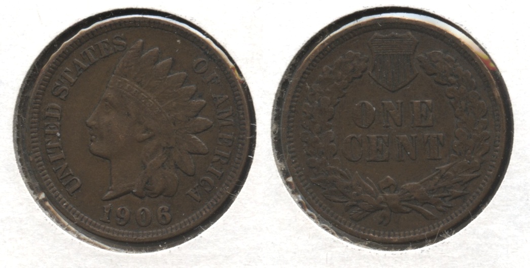 1906 Indian Head Cent VF-20 #bt