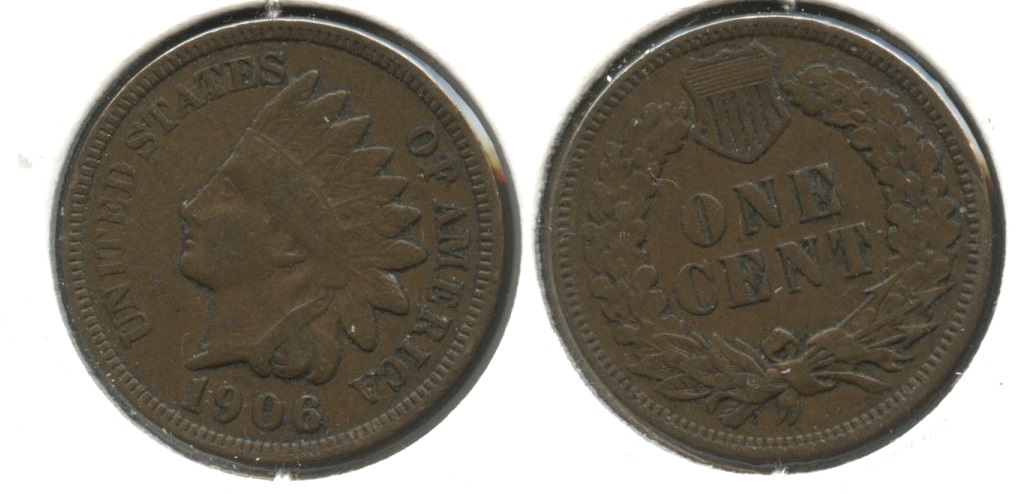 1906 Indian Head Cent VF-20 #bv
