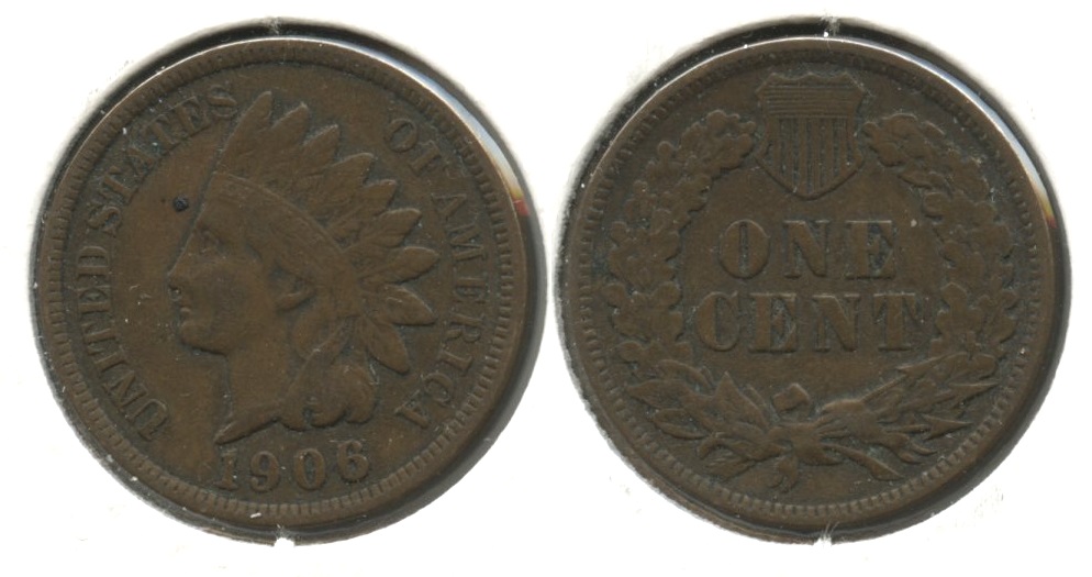 1906 Indian Head Cent VF-20 #bx
