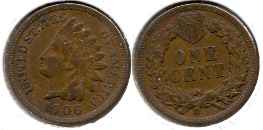 1906 Indian Head Cent VF-20 d