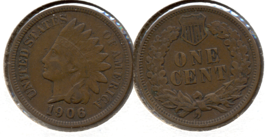 1906 Indian Head Cent VF-20 j