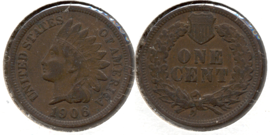 1906 Indian Head Cent VF-20 n