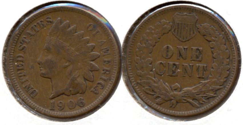 1906 Indian Head Cent VF-20 q