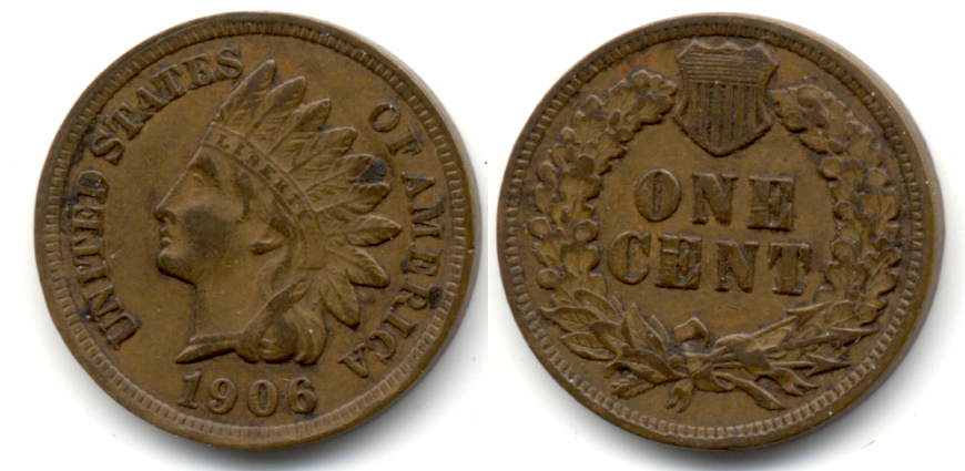 1906 Indian Head Cent VF-20 x
