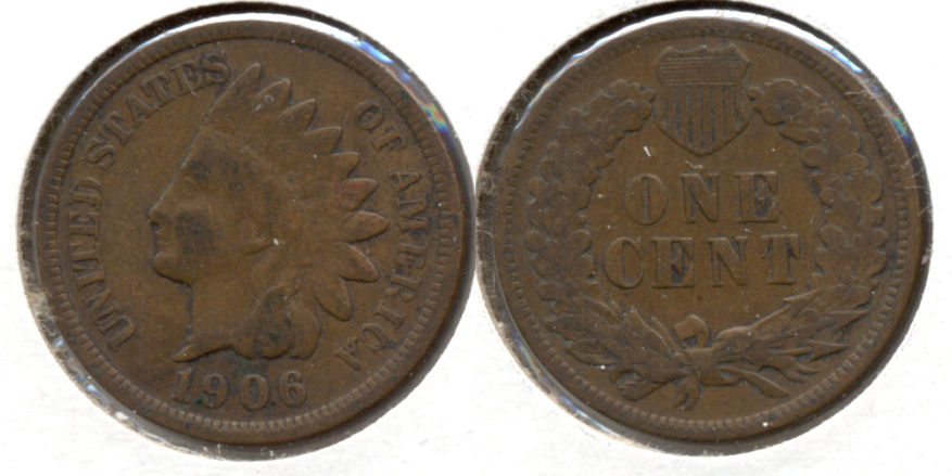 1906 Indian Head Cent VG-8 c