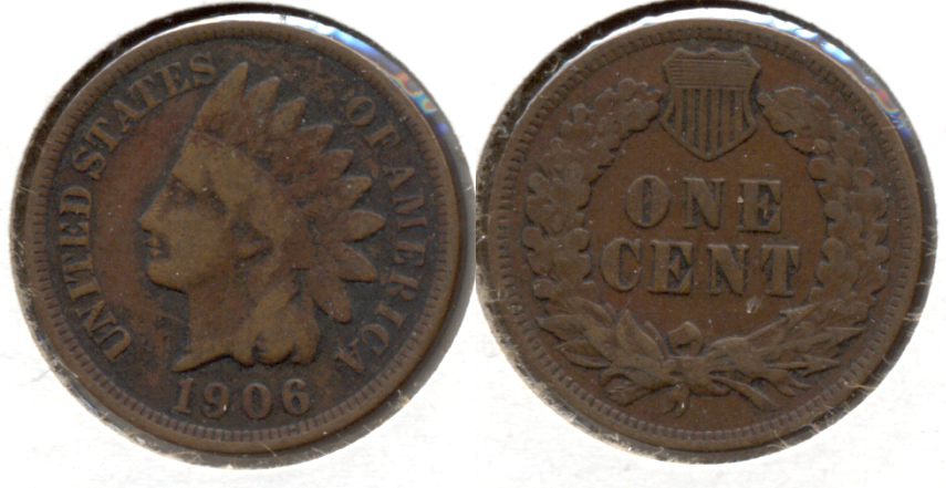 1906 Indian Head Cent VG-8 j
