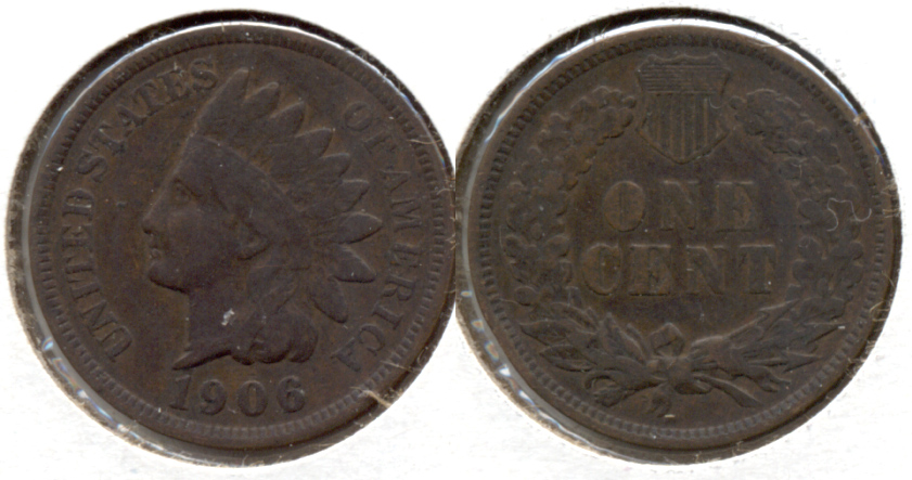 1906 Indian Head Cent VG-8 k