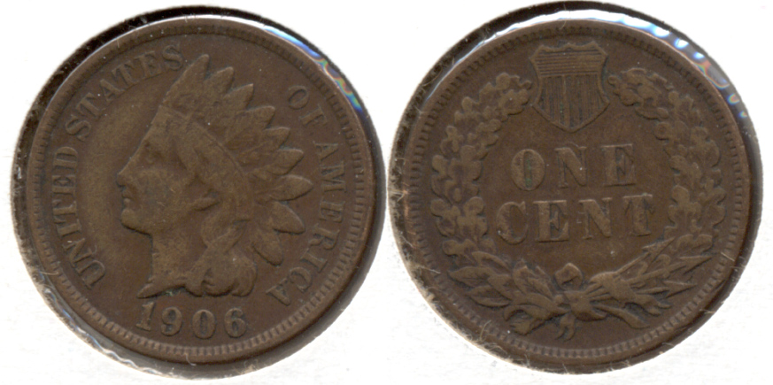 1906 Indian Head Cent VG-8 l