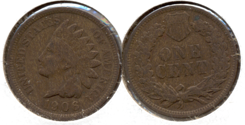 1906 Indian Head Cent VG-8 r