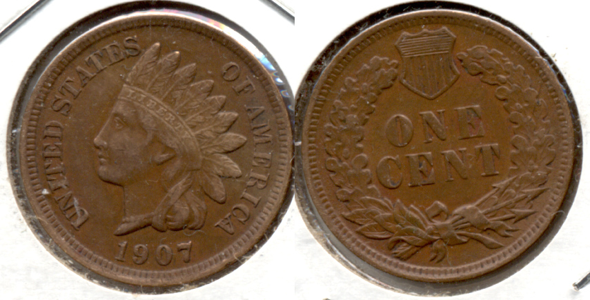 1907 Indian Head Cent EF-40 Off Color