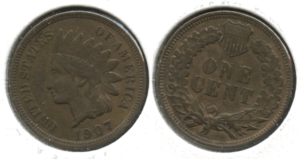 1907 Indian Head Cent EF-40 #ac
