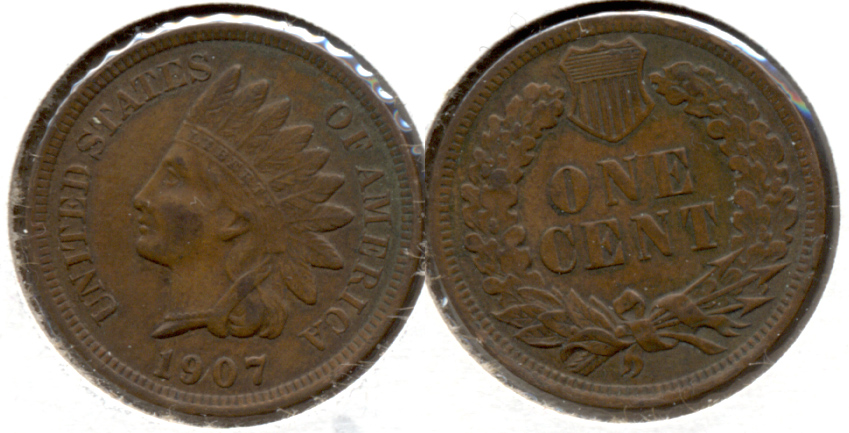 1907 Indian Head Cent EF-40 c