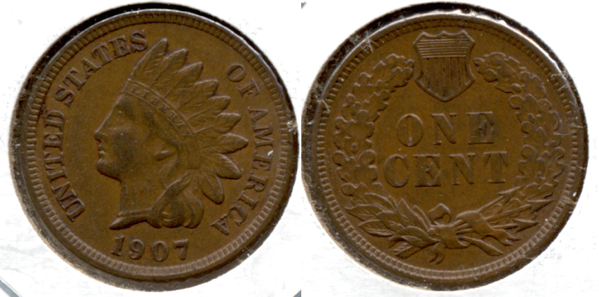 1907 Indian Head Cent EF-40 d