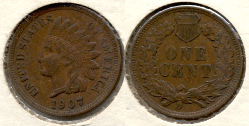 1907 Indian Head Cent EF-40 i
