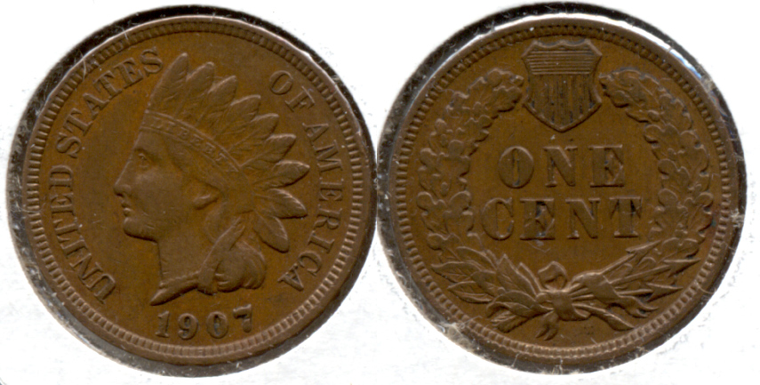 1907 Indian Head Cent EF-40 r