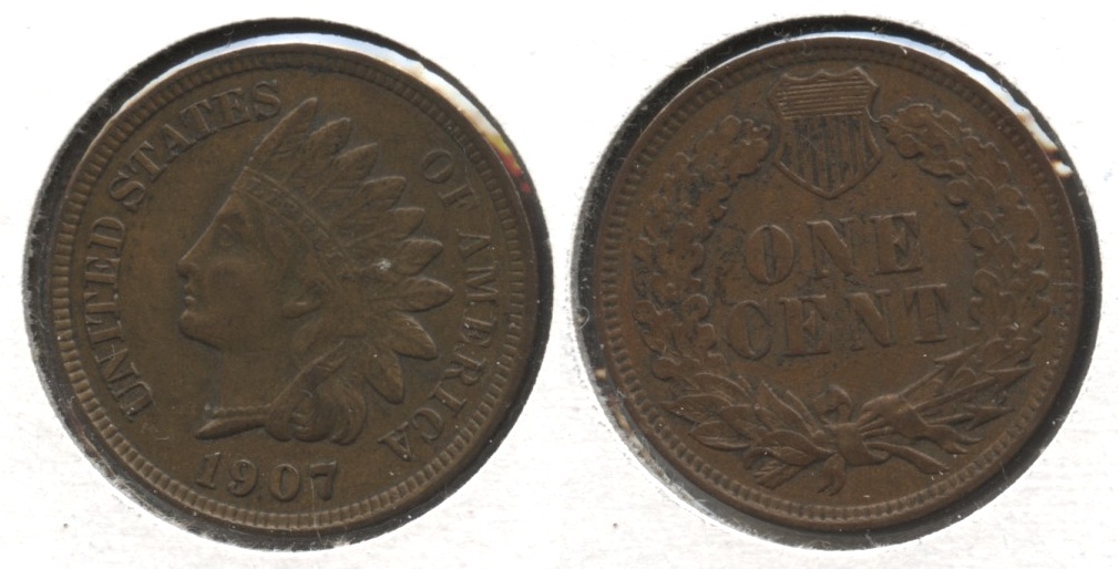 1907 Indian Head Cent EF-40 #t