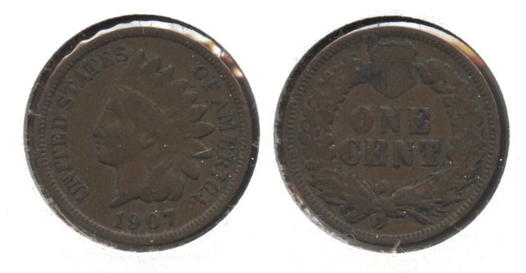 1907 Indian Head Cent Fine-12 #z