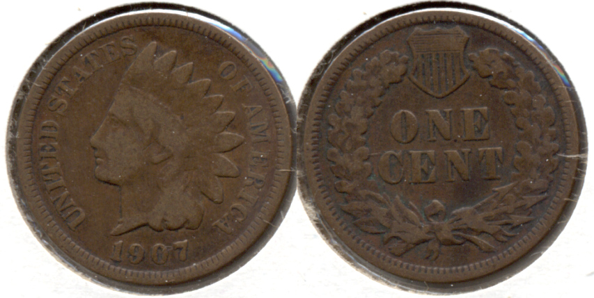 1907 Indian Head Cent Good-4 m