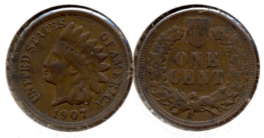 1907 Indian Head Cent VF-20 ab