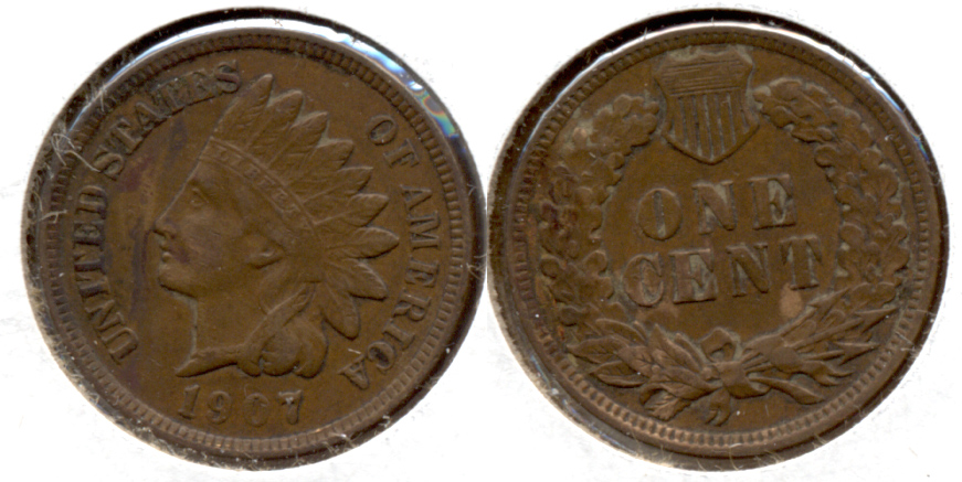 1907 Indian Head Cent VF-20 ac