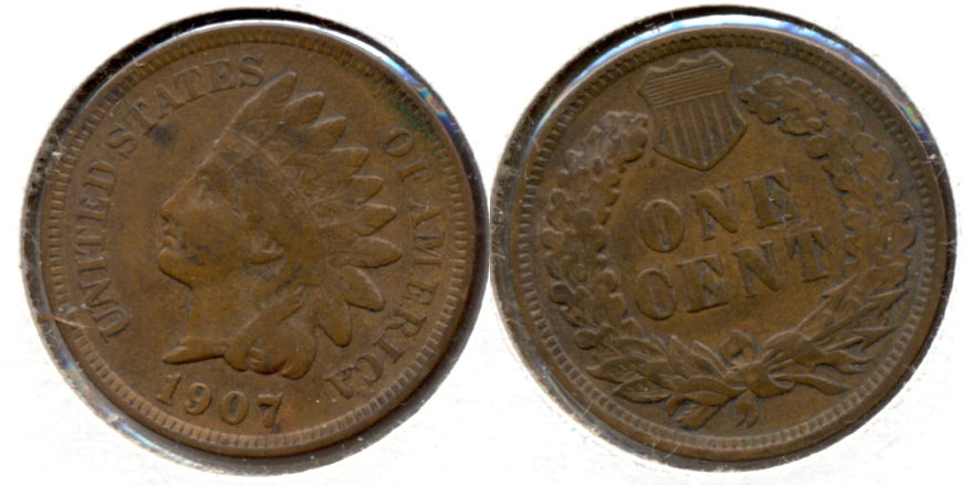 1907 Indian Head Cent VF-20 ad