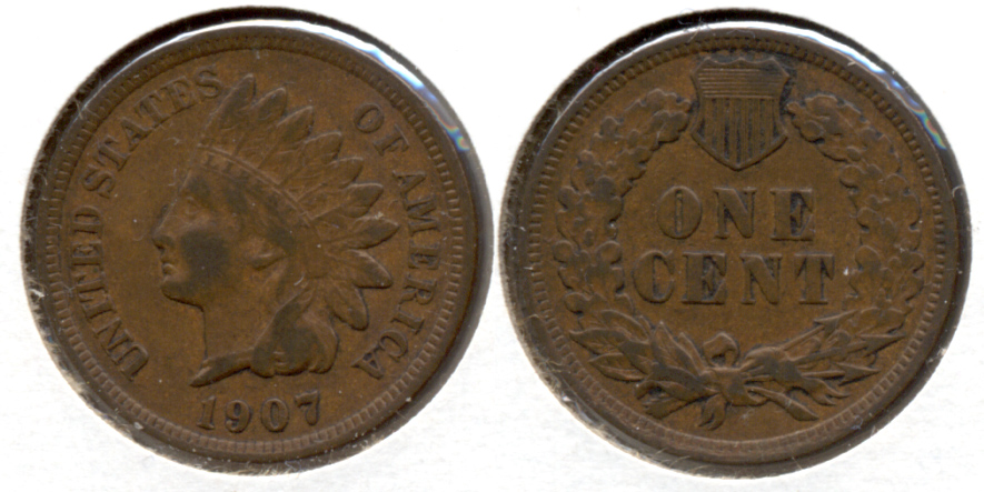1907 Indian Head Cent VF-20 ar