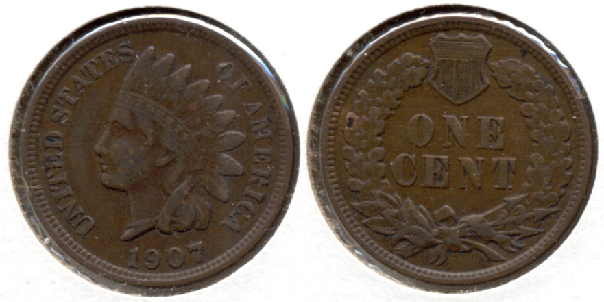 1907 Indian Head Cent VF-20 as