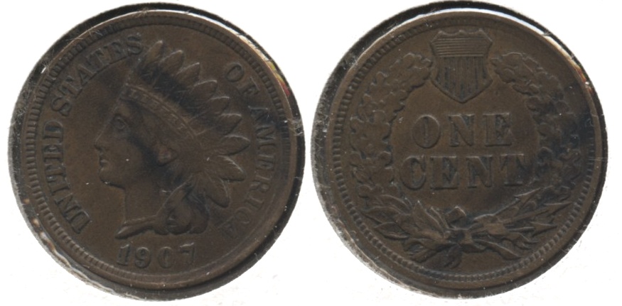 1907 Indian Head Cent VF-20 #ay