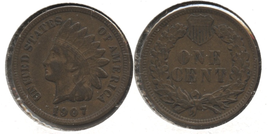 1907 Indian Head Cent VF-20 #az