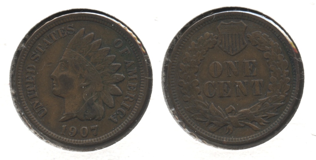 1907 Indian Head Cent VF-20 #be