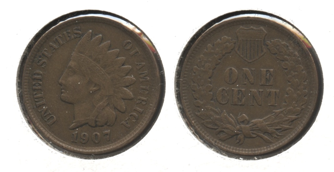 1907 Indian Head Cent VF-20 #bj