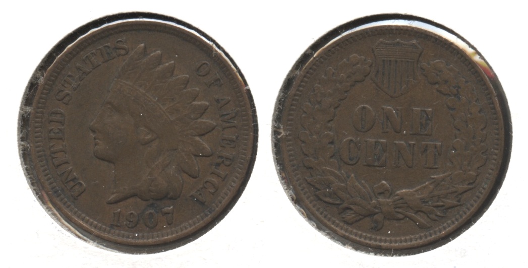 1907 Indian Head Cent VF-20 #bx