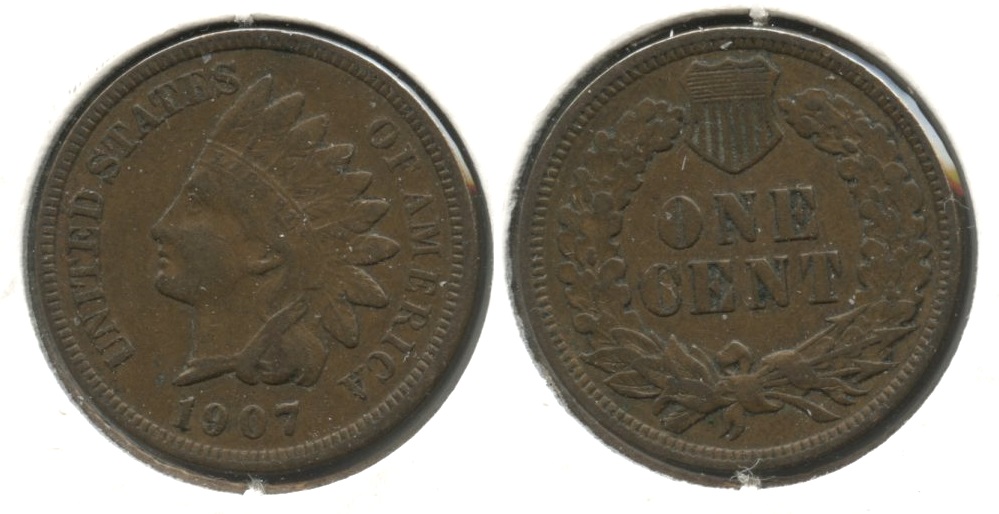 1907 Indian Head Cent VF-20 #co