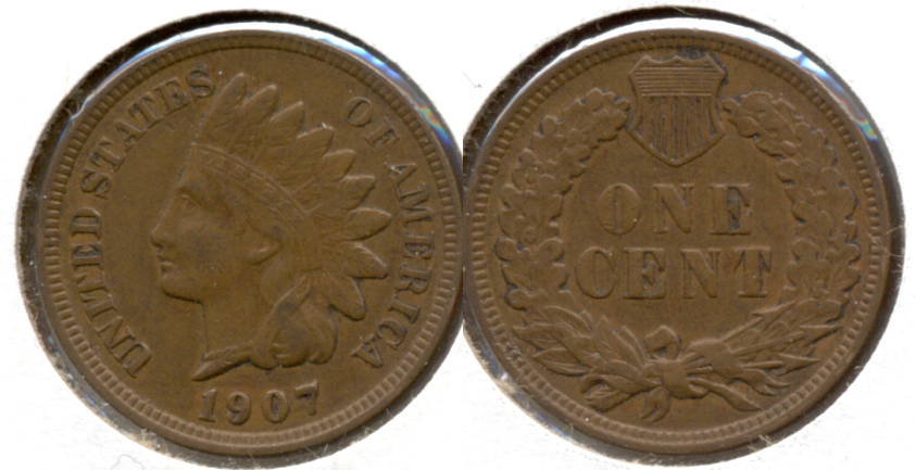 1907 Indian Head Cent VF-20 k