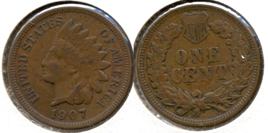 1907 Indian Head Cent VF-20 p