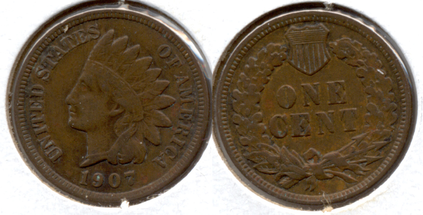 1907 Indian Head Cent VG-8 l
