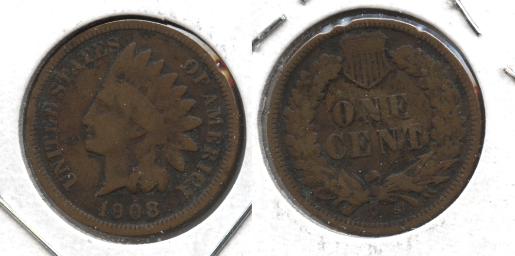 1908-S Indian Head Cent VG-8 #c