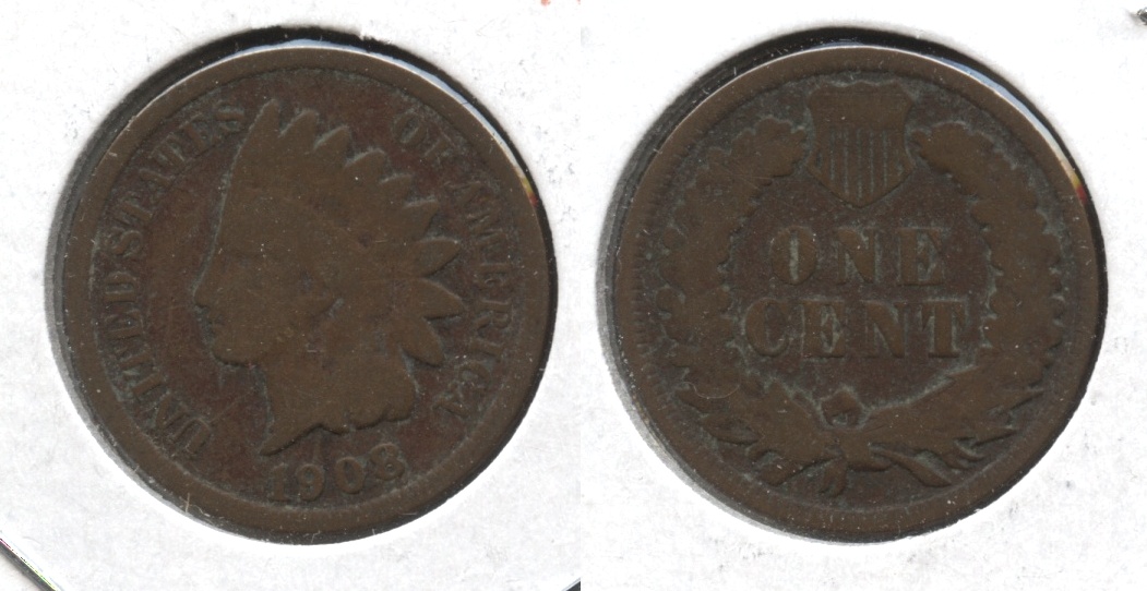 1908 Indian Head Cent Good-4 #g